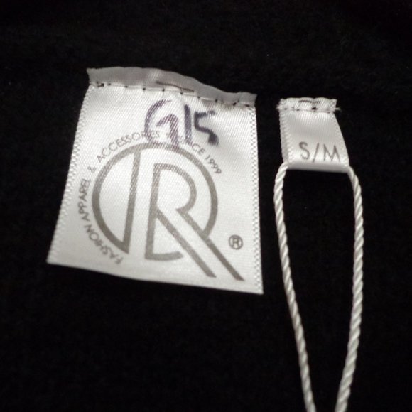 NWT ORIGINAL USA Open Long Sleeve Cardigan w/Swirly Design S/M Black - Picture 3 of 13